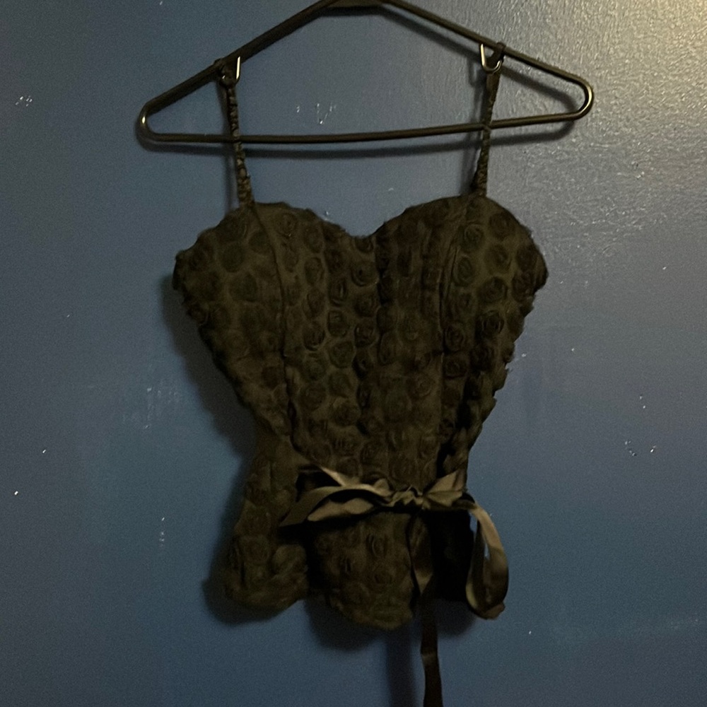 NWOT Takara Black Rose Tank